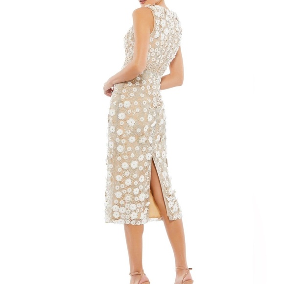 Mac Duggal | Sheer Mesh Cocktail Dress - Picture 2 of 5